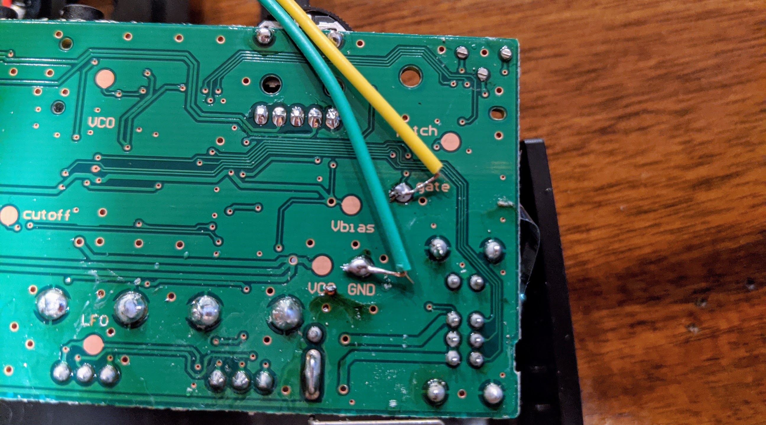 The only two soldering connections you need to make.